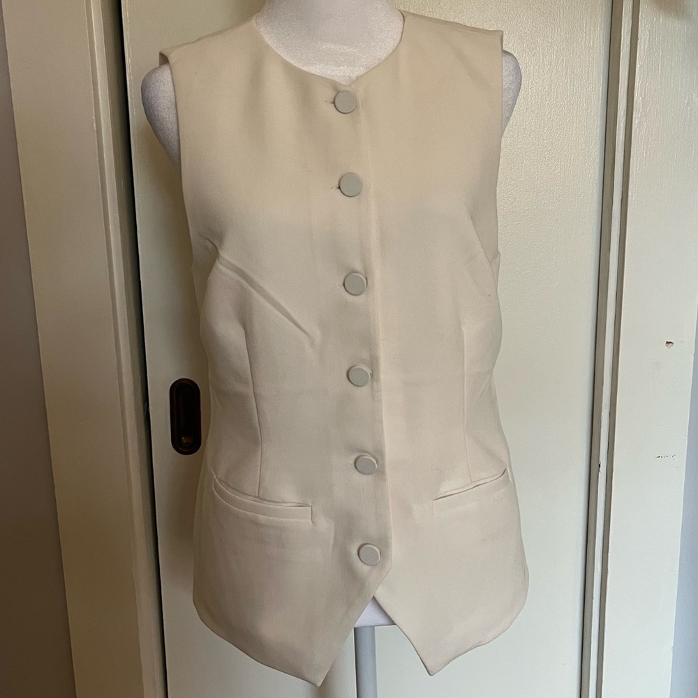 White Abercrombie Vest